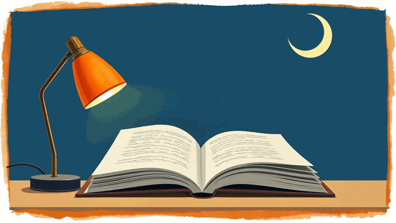 Hero illustration for: What Late-Night Studying Does to Your Memory (And When It's Worth It)