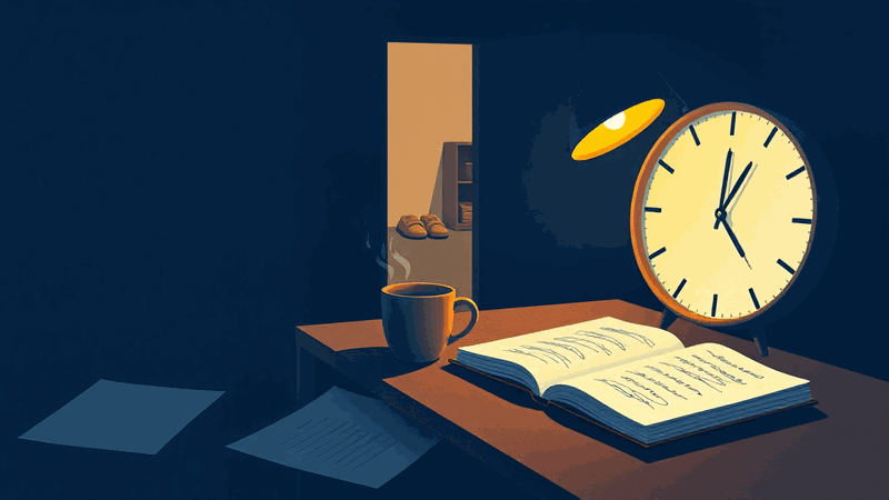 Hero illustration for: How I Study Before the Kids Wake Up (Uni Parents)